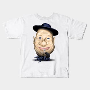 Jeff Ross Stand Up Comedy - Big Head Illustration Kids T-Shirt